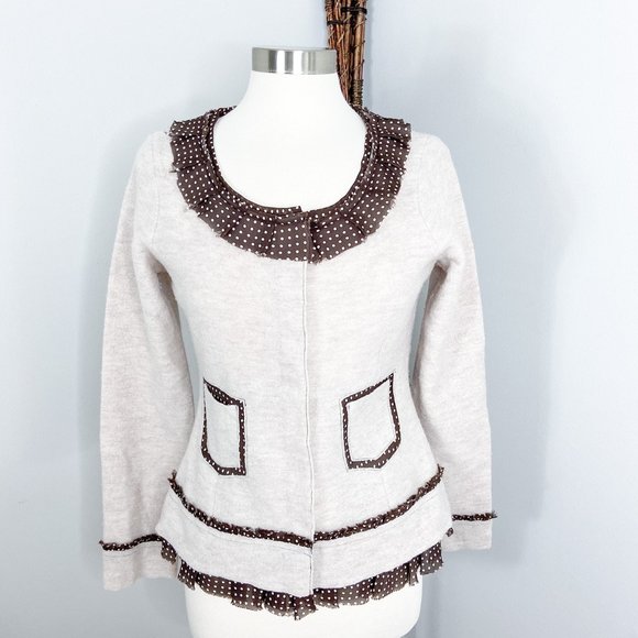 sparrow Sweaters - Anthropologie Beige Sparrow Au Fait Cardigan